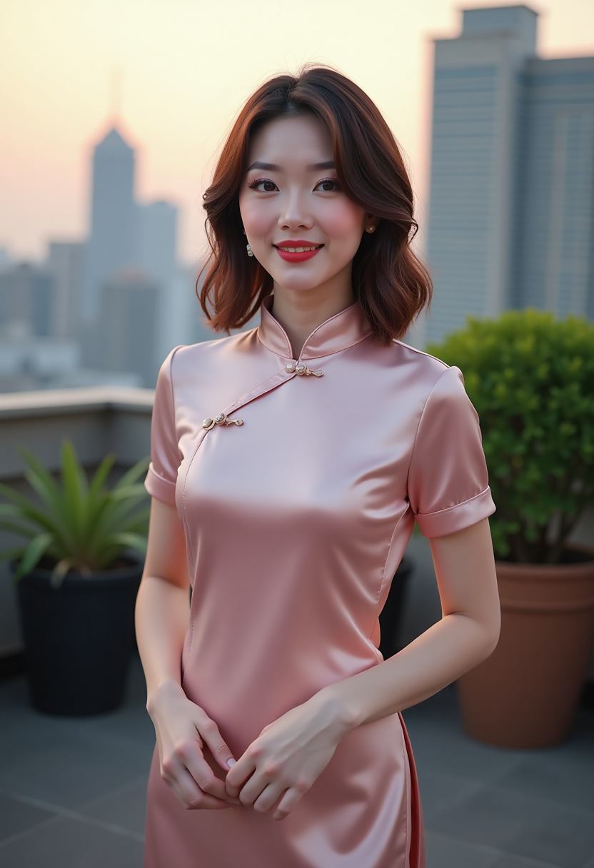 农场里的小羊正在草地上吃草